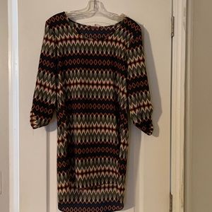 Aztec Print Dress